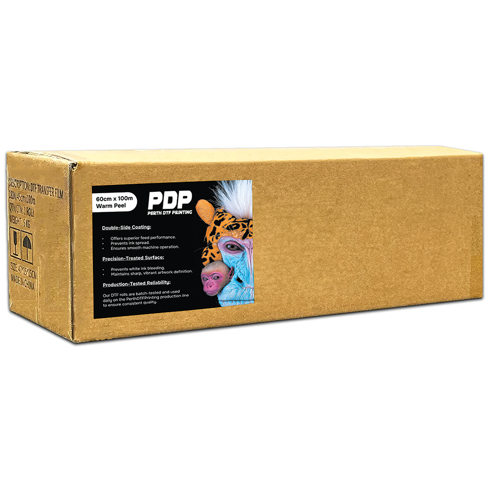 (2-Pack)  60cm DTF Film Rolls – 2 x 100m Warm Peel | Perth Stock