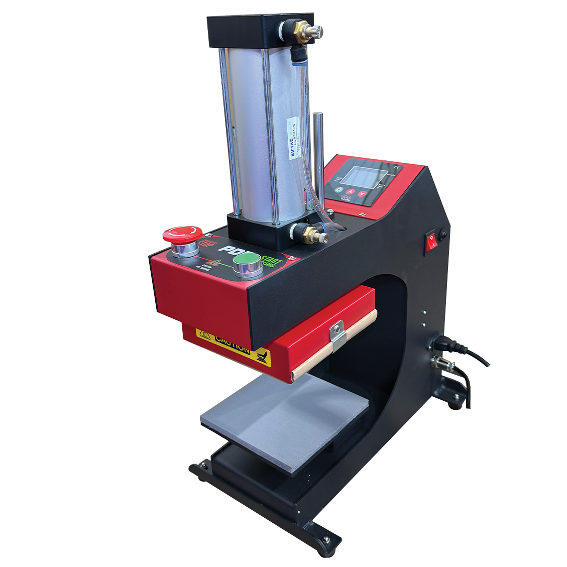 Heat Press Single Station 15x15cm Pneumatic – Full Auto | High Opening | Foot Pedal | Perth Stock