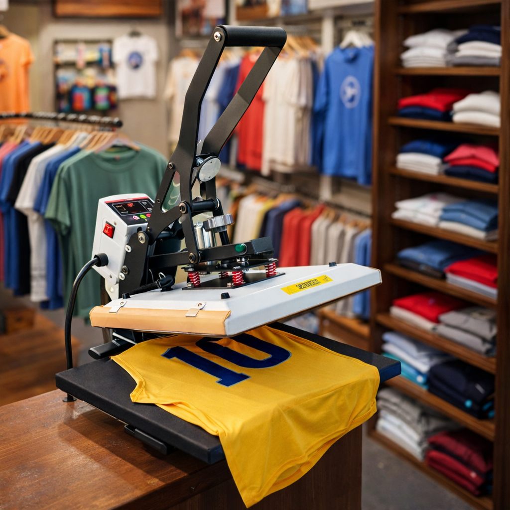 Heat Press Machine Rental – 38×38cm Semi-Auto with Drawer (Perth)